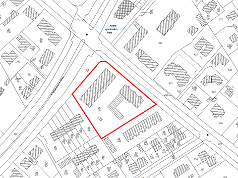 Bildvergrößerung: Geltungsbereich des Bebauungsplanentwurfs 6-48 VE - Ortsteil Zehlendorf