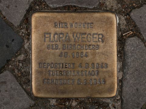Stolperstein Flora Weger, 03.06.2012