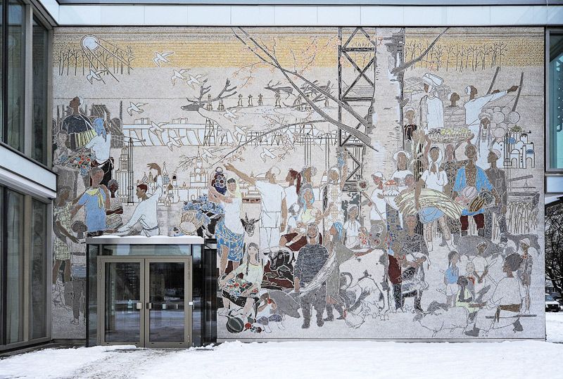 Mosaik 'Aus dem Leben der Völker der Sowjetunion', 2010