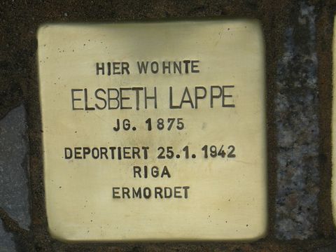 Stolperstein für Elsbeth Lappe