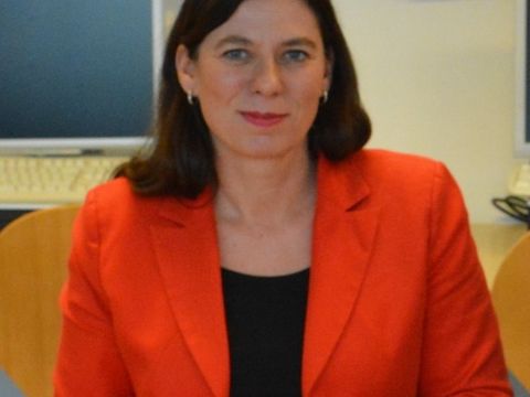 Senatorin Sandra Scheeres am 3. Mai 2016