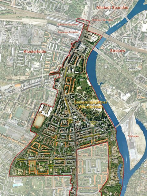 Bildvergrößerung: Luftbild Sanierung Wilhelmstadt