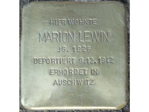 Stolperstein Marion Lewin