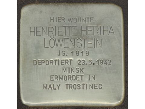 Stolperstein Henriette Löwenstein