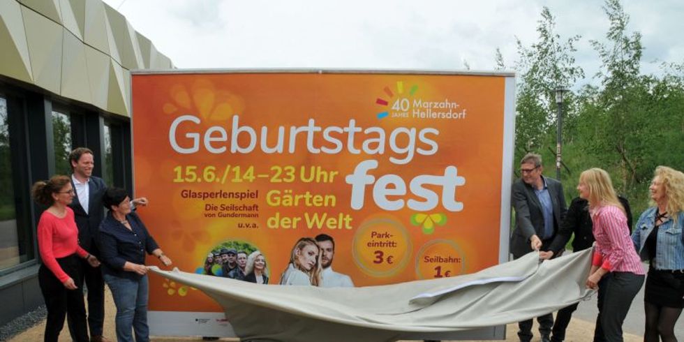 PK Geburtstagsfest "40 Jahre - Wir feiern Marzahn-Hellersdorf" - Enthüllung des Plakates
