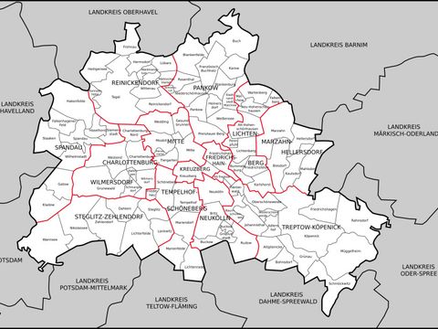 Berlin mit Bezirke