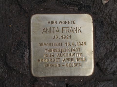 Stolperstein Anita Frank, 20.03.2012