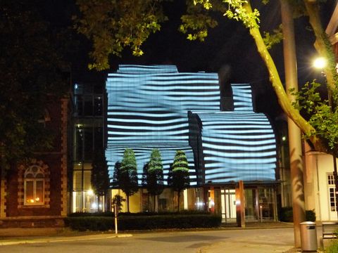 Bildvergrößerung: Das Kunstmuseum bei Nacht in Ahlen.