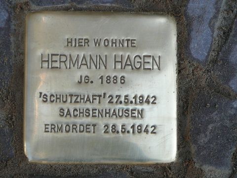 Stolperstein für Hermann Hagen