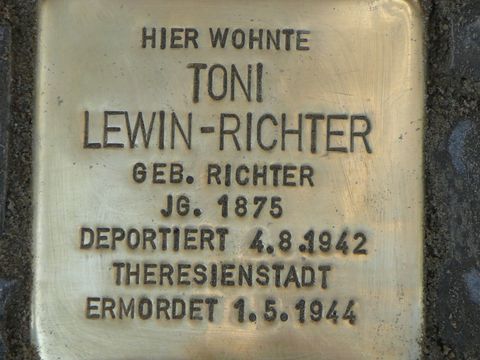 Stolperstein Toni Lewin-Richter