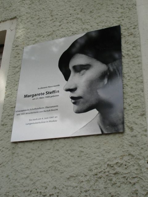 Gedenktafel Margarete Steffin