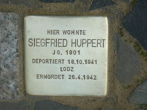 Stolperstein für Siegfried Huppert