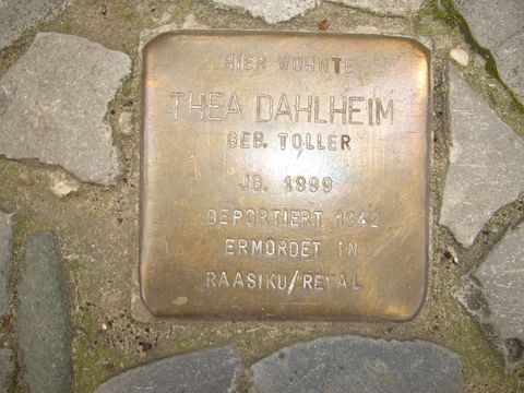 Stolperstein für Thea Dahlheim, 27.07.2011