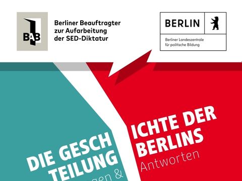 Cover - BAB-Broschüre - Die Geschichte der Teilung Berlins - Fragen und Antworten