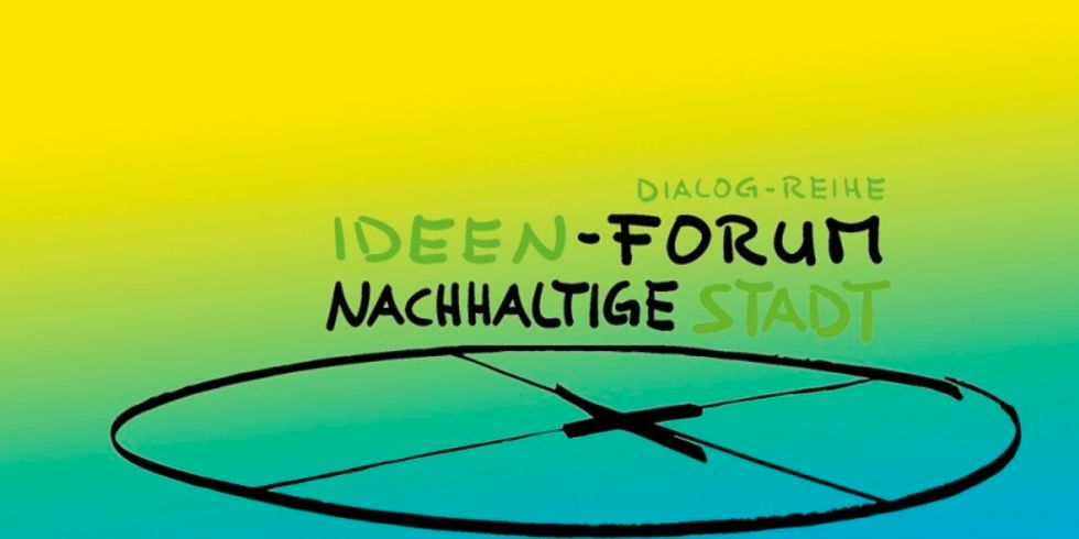 Logo mit Schrift Dialog-Reihe Ideen-Forum Nachhaltige Stadt