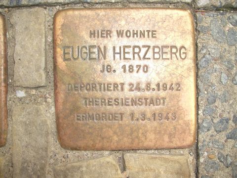 Stolperstein für Eugen Herzberg, 27.07.2011
