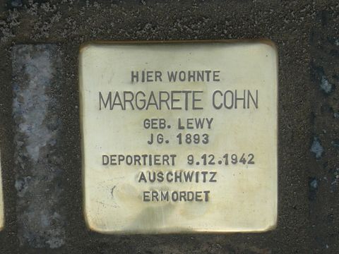 Stolperstein für Margarete Cohn