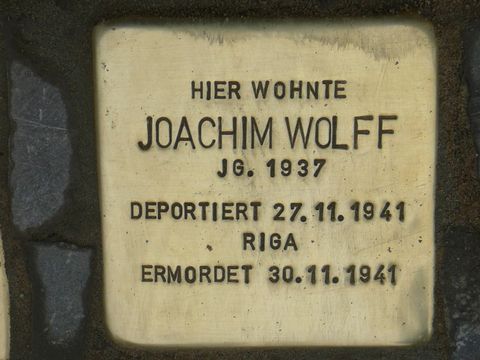 Stolperstein für Joachim Wolff