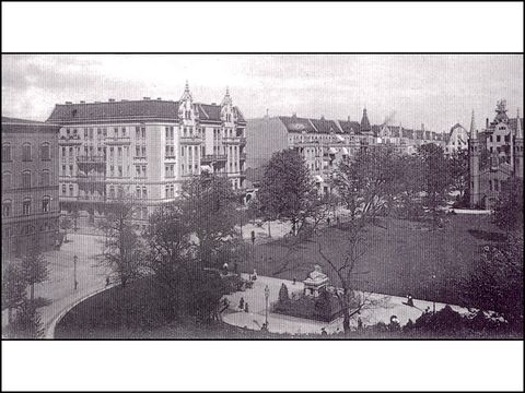 Am Lützow von Westen, Postkarte vor 1910