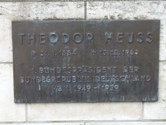 Gedenktafel für Theodor Heuss, 12.6.2010
