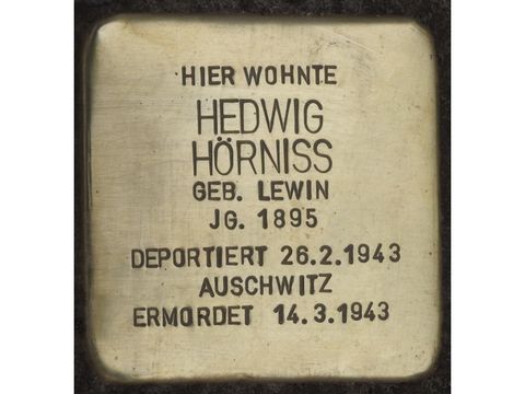 Stolperstein Hedwig Hörniss