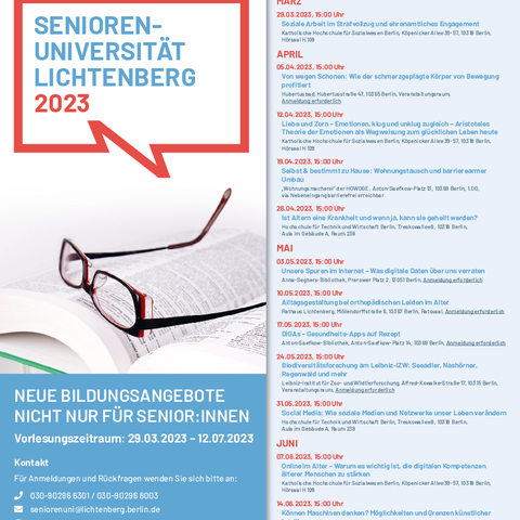 Plakat Senioren-Universität 2023