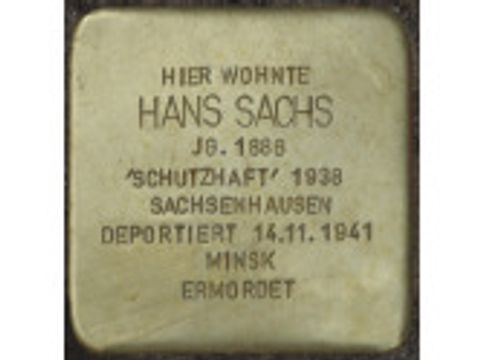Stolperstein Hans Sachs