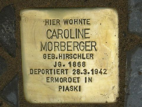 Stolperstein für Caroline Morberger