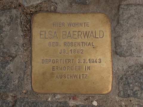 Stolperstein Elsa Baerwald