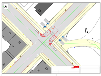 Verkehrszeichenplan Dubliner Straße/Edinburger Straße