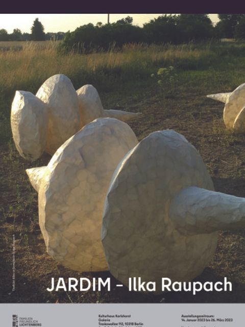 Bildvergrößerung: Plakat der Ausstellung - Jardim - Werke von Ilka Raupach