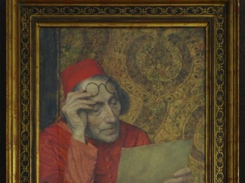 Bildvergrößerung: Hier sehen Sie ein Gemälde Ernst Wilhelm Müller-Schönefeld (1867–1944) Cardinal