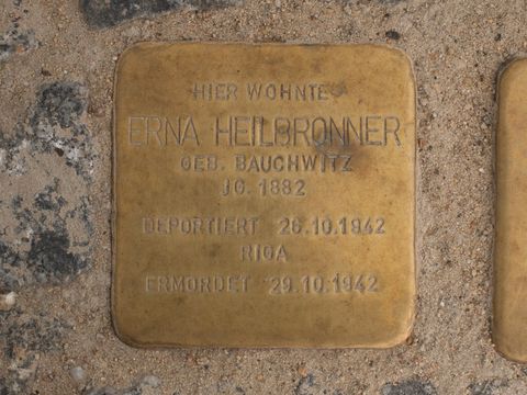 Stolperstein Erna Heilbronner