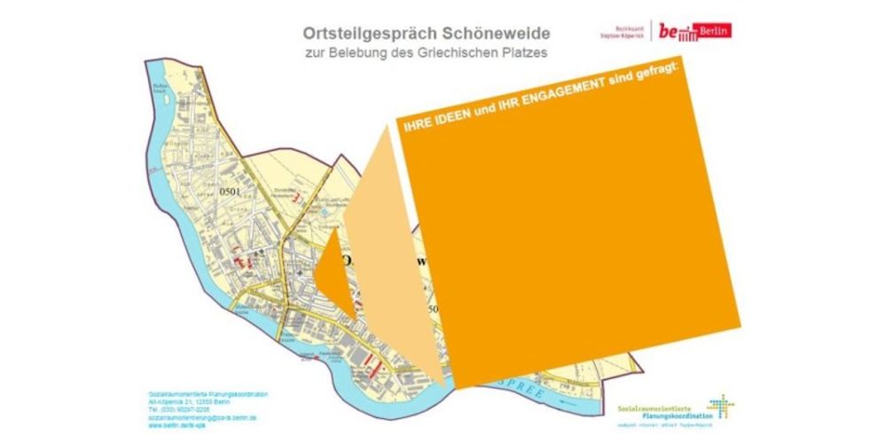 Ortsteilgespräch Schöneweide - Karte
