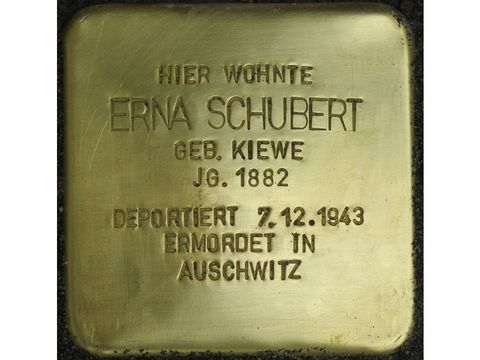 Stolperstein Erna Schubert