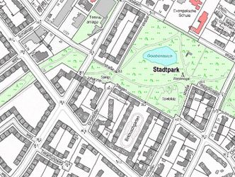 Bildvergrößerung: Lageplan Spielplatz im Stadtpark-Steglitz an der Johanna-Stegen-Straße