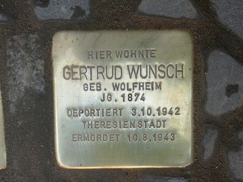 Stolperstein Gertrud Wunsch