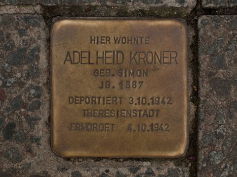 Stolperstein Adelheid Kroner, 03.10.2012
