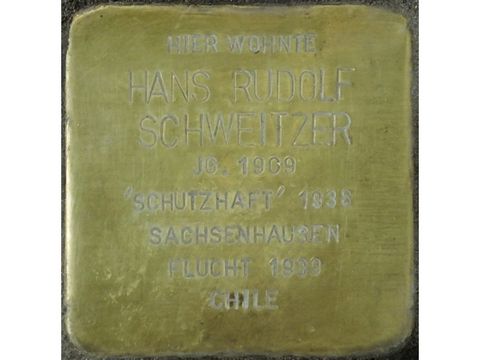Bildvergrößerung: Stolperstein Hans Rudolf Schweitzer