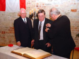 Jürgen Vogt, Eberhard Arnst und Konrad Birkholz (von links nach rechts)