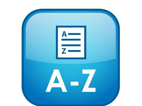 A-Z Liste als Button