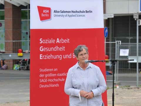 1. Spatenstich für Erweiterungsbau der ASH Berlin - Ansprache Dagmar Pohle