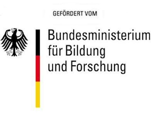 Logo BMBF mit darüberliegenden Test Gefördert vom