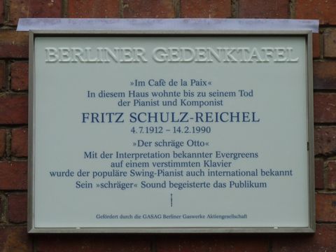 Gedenktafel für Fritz Schulz-Reichel, 31.7.2012