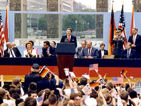 Präsident Reagan in Berlin © Landesarchiv Berlin