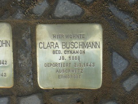 Stolperstein Clara Buschmann