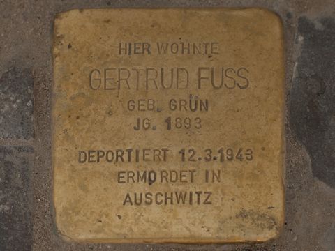 Stolperstein Gertrud Fuss, 25.03.2012