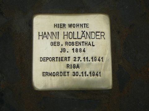 Stolperstein für Hanni Holländer
