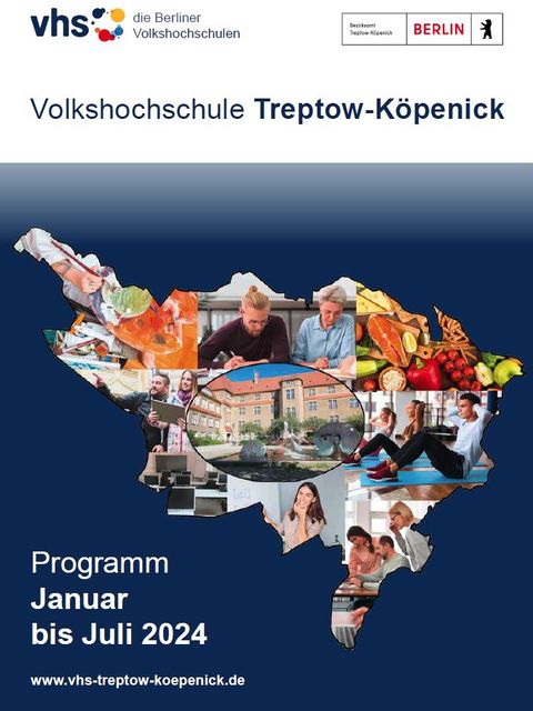 Titel Programmheft VHS Treptow-Köpenick Frühjahr 2024