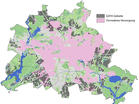 Berlin-Karte zur Wäremeplanung